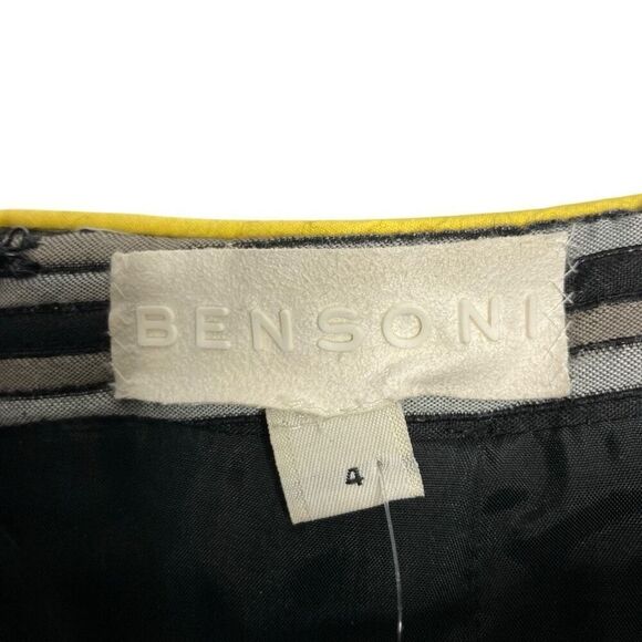 Bensoni 4 Striped Color Block Pencil Skirt Y2K Futuristic VTG Cyberpunk Cosplay - Picture 10 of 12